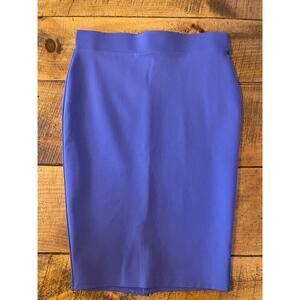 Womens Torrid Purple Stretchy Pull On Knee Length Elastic Waist‎ Soft Skirt 00